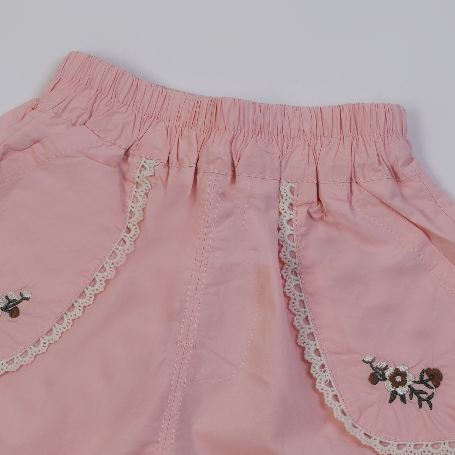 Girls Cotton Shorts - Baby Pink, Girls Shorts Skirts, Chase Value, Chase Value