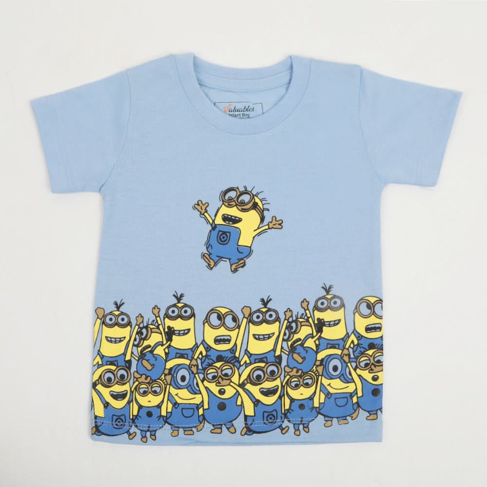 Newborn Boys Half Sleeves T-Shirt - Blue, Newborn Boys Shirts & T-Shirts, Chase Value, Chase Value