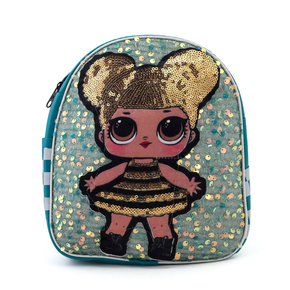 Girls Backpack - Steel Green, BackPack Bags, Chase Value, Chase Value
