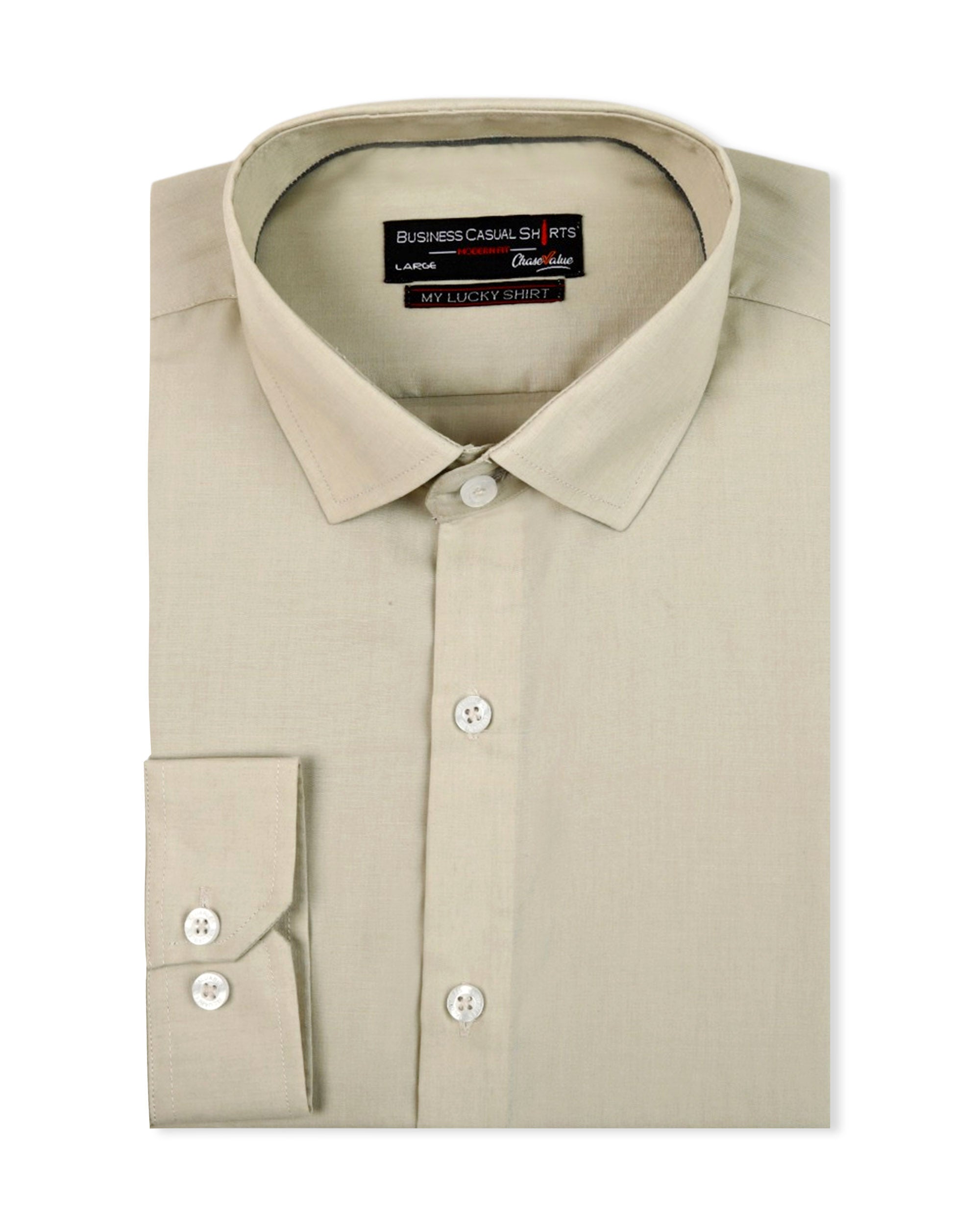 Valuables Men Business Casual Shirt Plain R.C (7249-D)