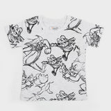 Newborn Boys Half Sleeves T-Shirt - Light Grey, Newborn Boys Shirts & T-Shirts, Chase Value, Chase Value