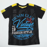 Boys Half Sleeves T-Shirt - Black, Boys T-Shirts, Chase Value, Chase Value