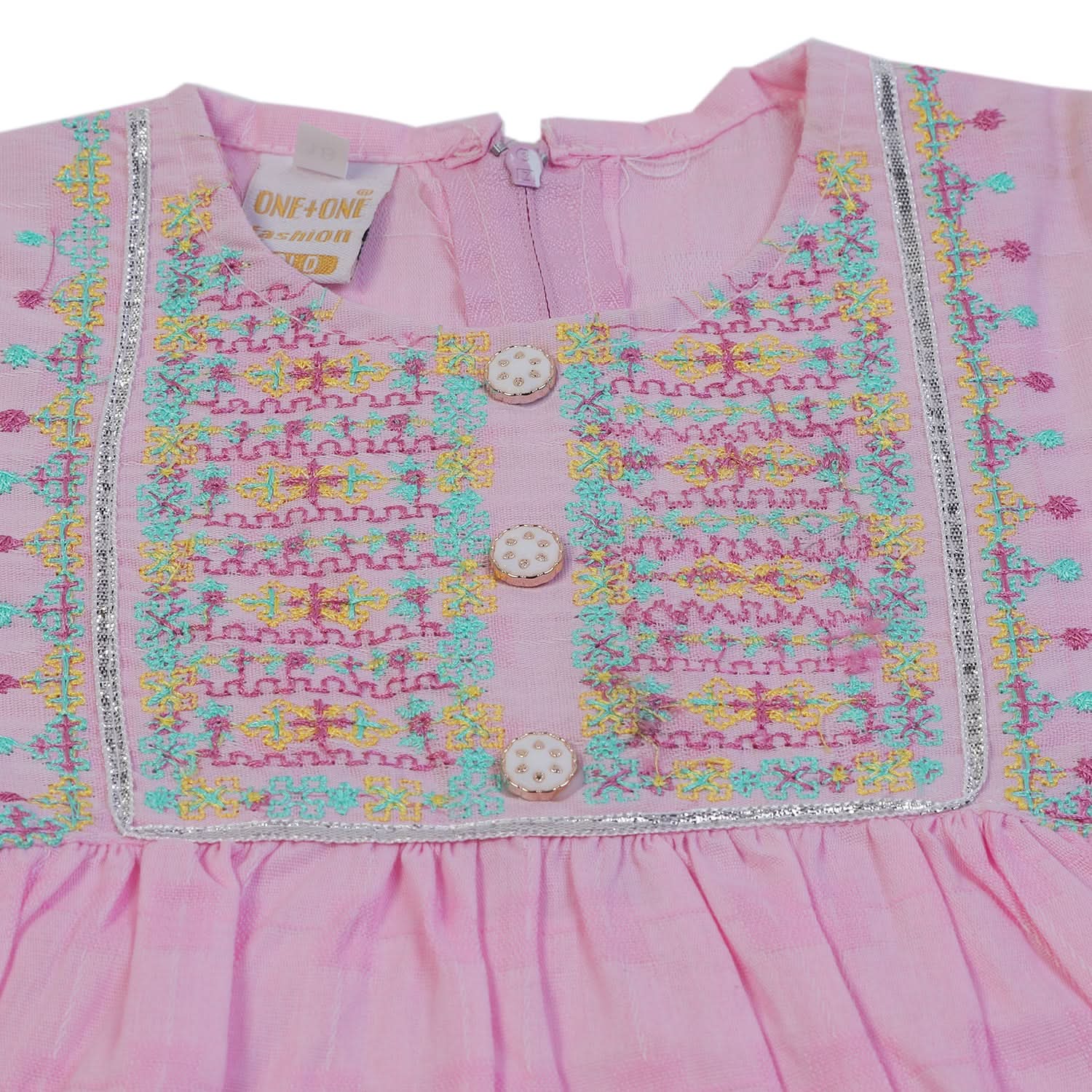 Girls Embroidered Shalwar Suit - Pink, Girls Shalwar Kameez, Chase Value, Chase Value