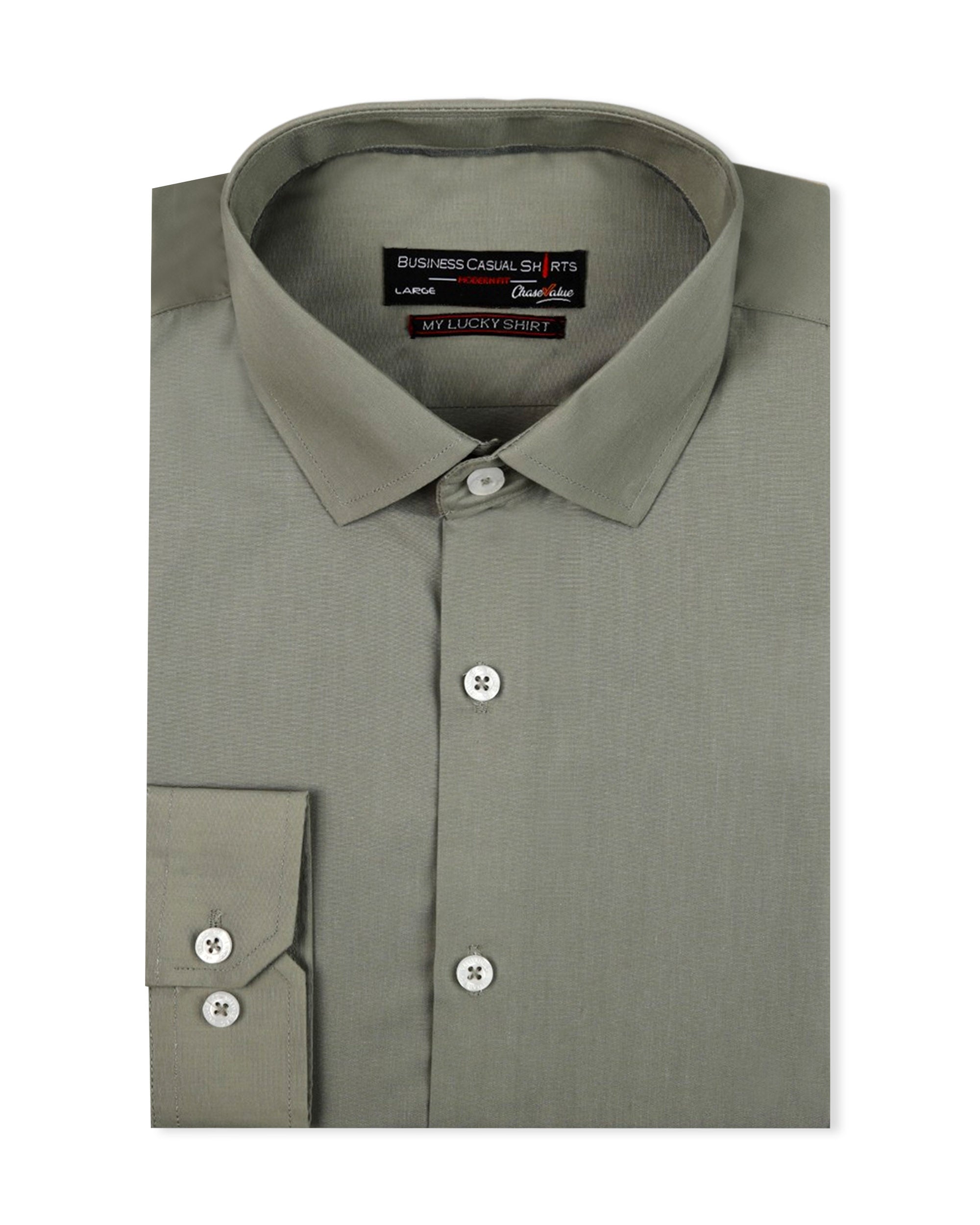 Valuables Men Business Casual Shirt Plain R.C (7249-D)