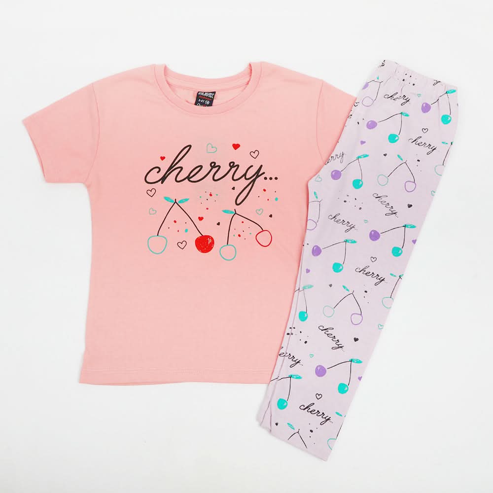 Girls Half Sleeves Tight Suit - Pink, Girls Suits, Chase Value, Chase Value