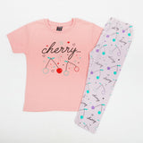Girls Half Sleeves Tight Suit - Pink, Girls Suits, Chase Value, Chase Value