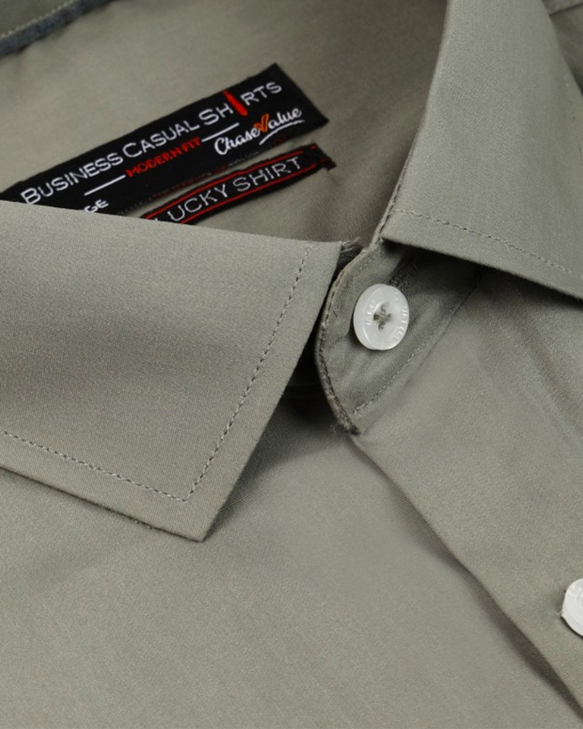 Valuables Men Business Casual Shirt Plain R.C (7249-D)