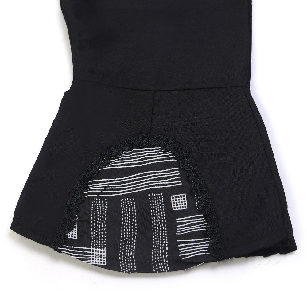 Girls Embroidered Shalwar Suit - Black, Girls Shalwar Kameez, Chase Value, Chase Value