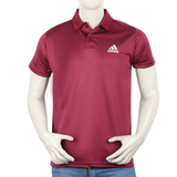 Men's Half Sleeves Polo T-Shirt - Maroon, Men's T-Shirts & Polos, Chase Value, Chase Value
