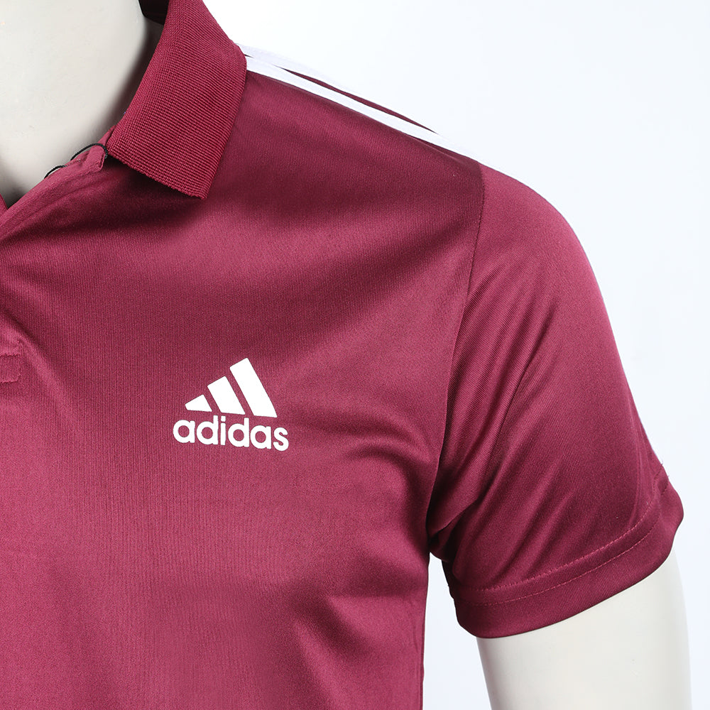 Men's Half Sleeves Polo T-Shirt - Maroon, Men's T-Shirts & Polos, Chase Value, Chase Value