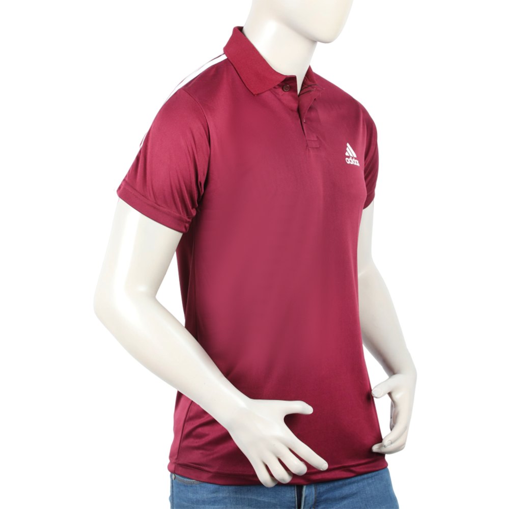 Men's Half Sleeves Polo T-Shirt - Maroon, Men's T-Shirts & Polos, Chase Value, Chase Value