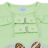 Girls Half Sleeves Suit - Light Green, Girls Suits, Chase Value, Chase Value