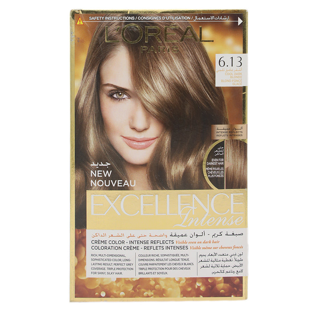 Loreal Paris Excellence Cold Dark Blonde 6.13, Beauty & Personal Care, Hair Colour, Chase Value, Chase Value