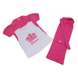 Girls Cotton Half Sleeves Suit - Pink, Girls Suits, Chase Value, Chase Value