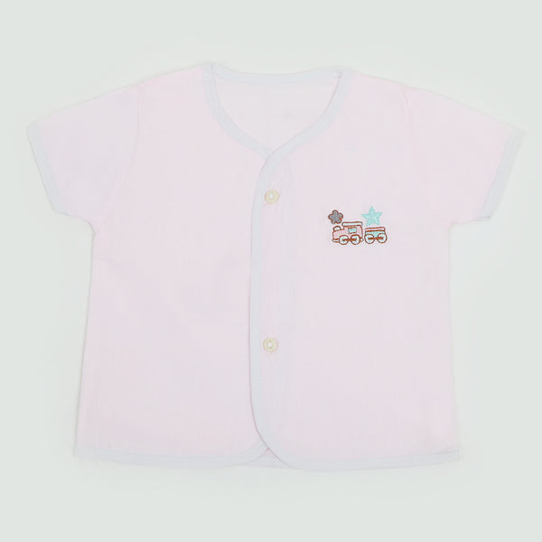 Newborn Boys Summer Vest - Baby Pink