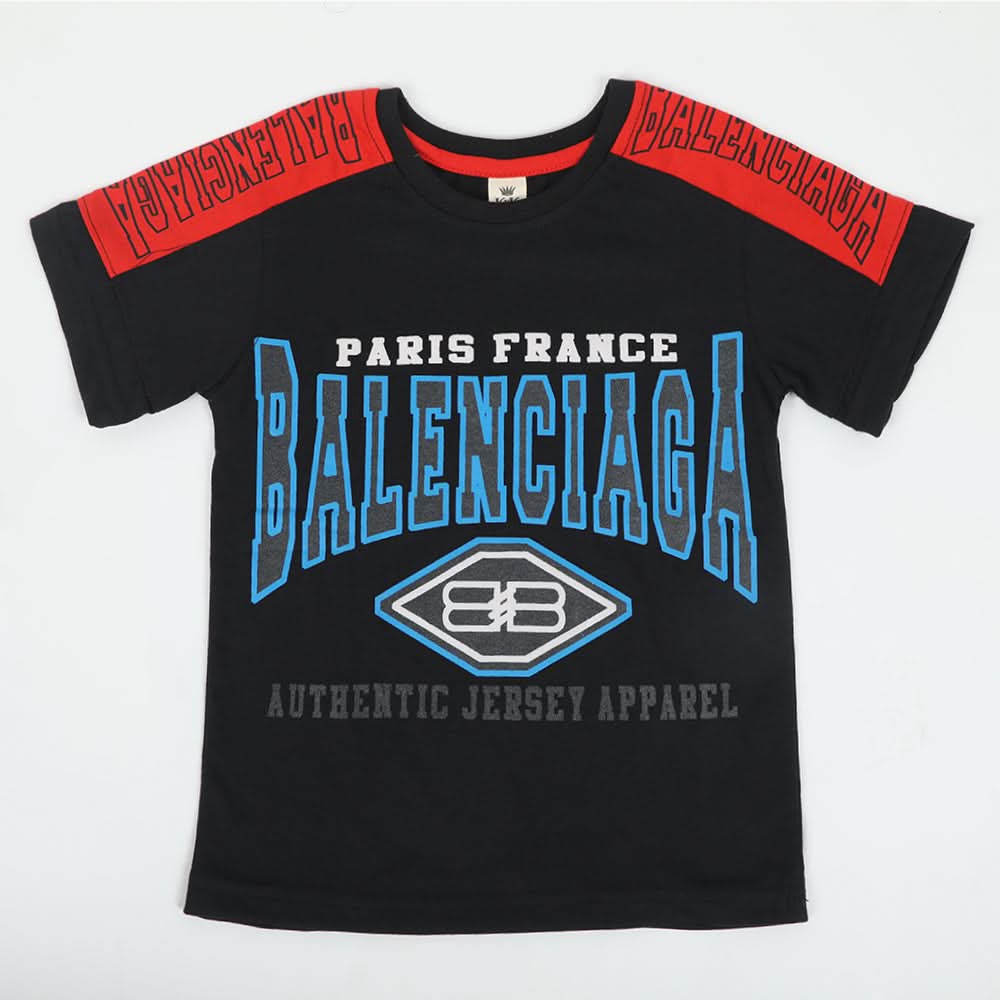 Boys Half Sleeves T-Shirt - Black, Boys T-Shirts, Chase Value, Chase Value