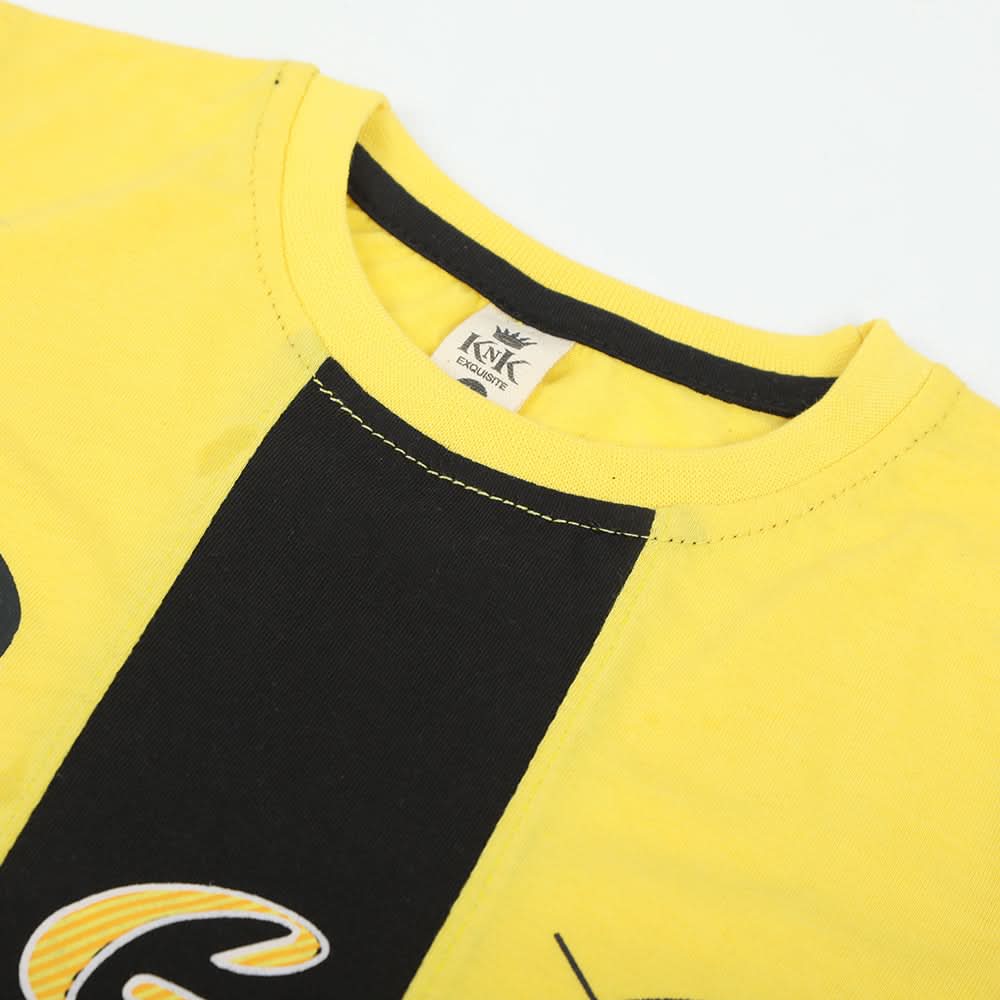 Boys Half Sleeves T-Shirt - Yellow, Boys T-Shirts, Chase Value, Chase Value