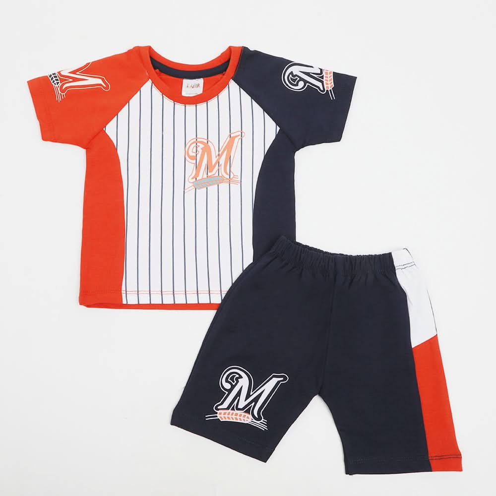 Newborn Boys Short Suit - Orange, Newborn Boys Sets & Suits, Chase Value, Chase Value