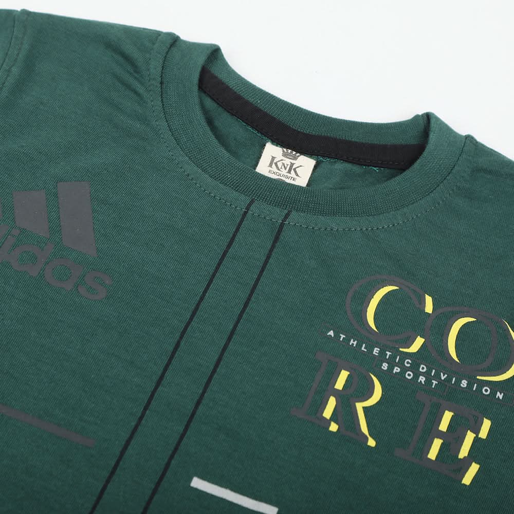Boys Half Sleeves T-Shirt - Green, Boys T-Shirts, Chase Value, Chase Value