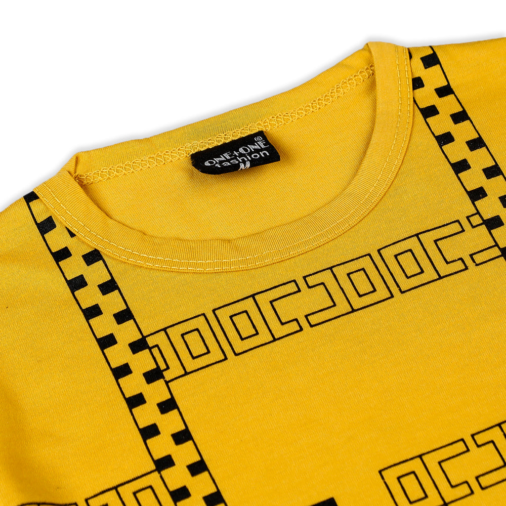 Boys Half Sleeves Suit - Yellow, Boys Sets & Suits, Chase Value, Chase Value