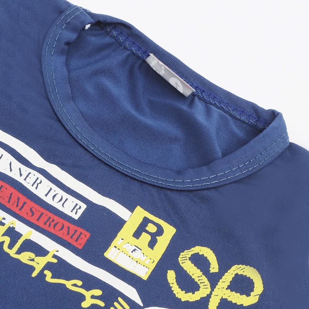 Newborn Boys Half Sleeves Suit - Navy Blue, Newborn Boys Sets & Suits, Chase Value, Chase Value