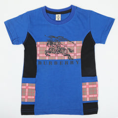 Boys Half Sleeves T-Shirt - Blue, Boys T-Shirts, Chase Value, Chase Value