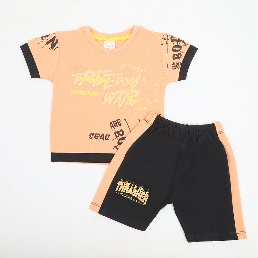 Newborn Boys Short - Peach