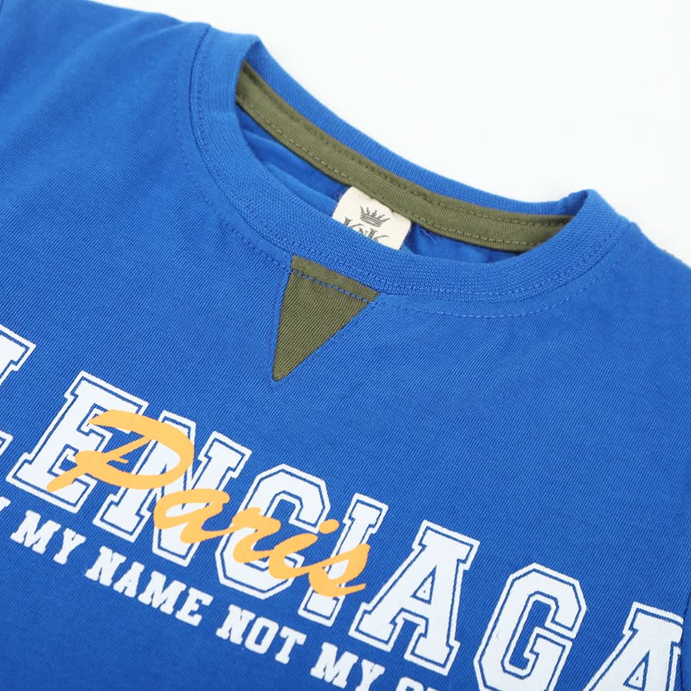 Boys Half Sleeves T-Shirt - Blue, Boys T-Shirts, Chase Value, Chase Value