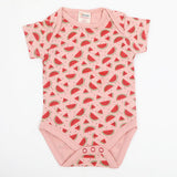 Newborn Girls Half Sleeves Body Romper - Pink, Newborn Girls Rompers, Chase Value, Chase Value