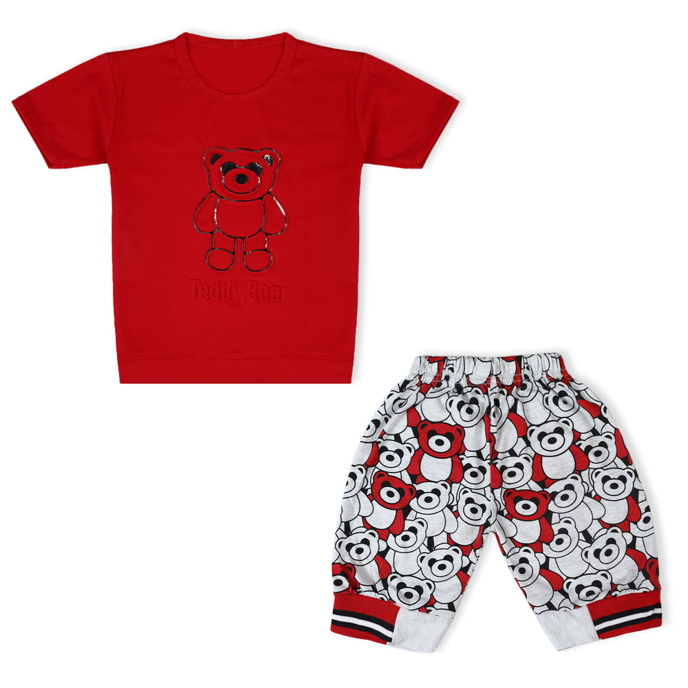 Boys Half Sleeves Suit - Red, Boys Sets & Suits, Chase Value, Chase Value