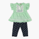 Girls Pajama Suit Cord Set - Light Green, Girls Suits, Chase Value, Chase Value