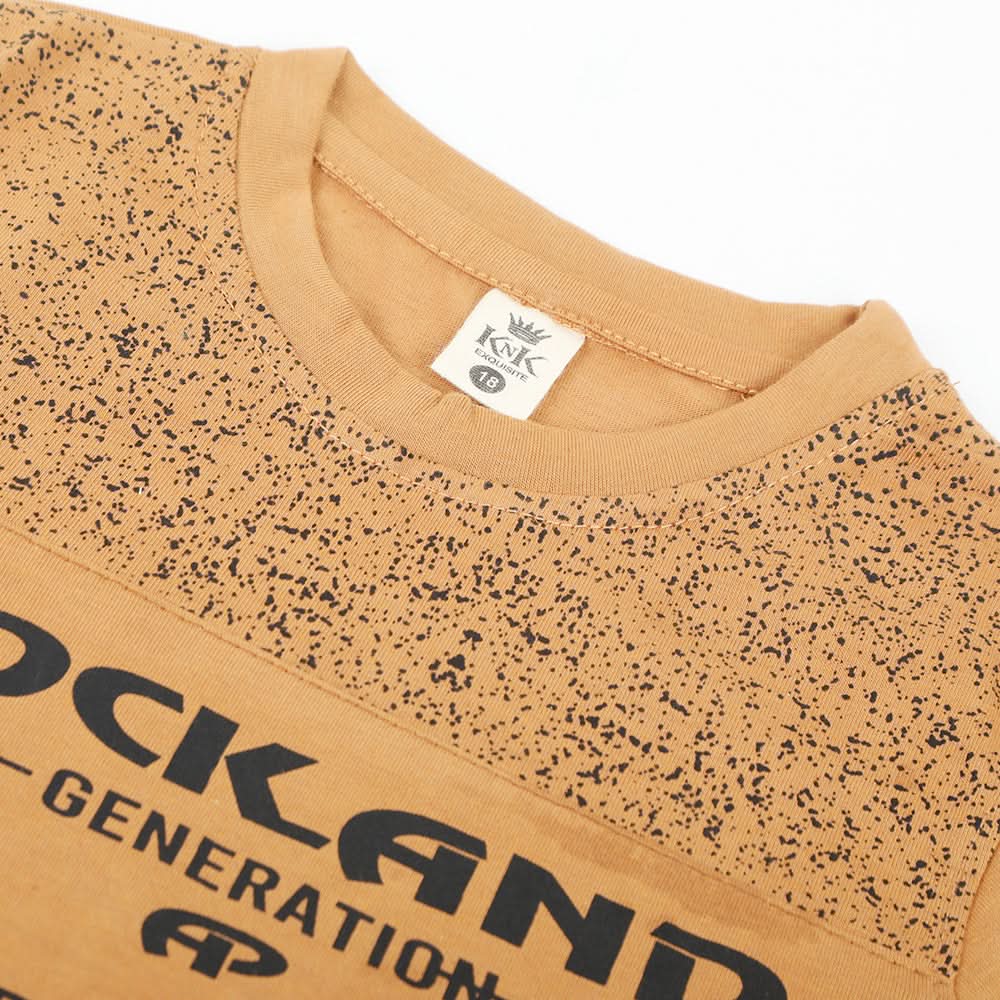 Boys Half Sleeves T-Shirt - Brown, Boys T-Shirts, Chase Value, Chase Value