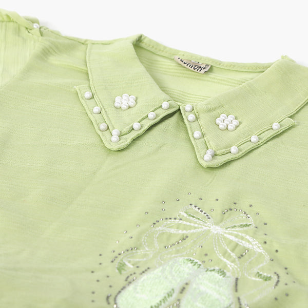 Girls Pajama Suit Cord Set - Light Green