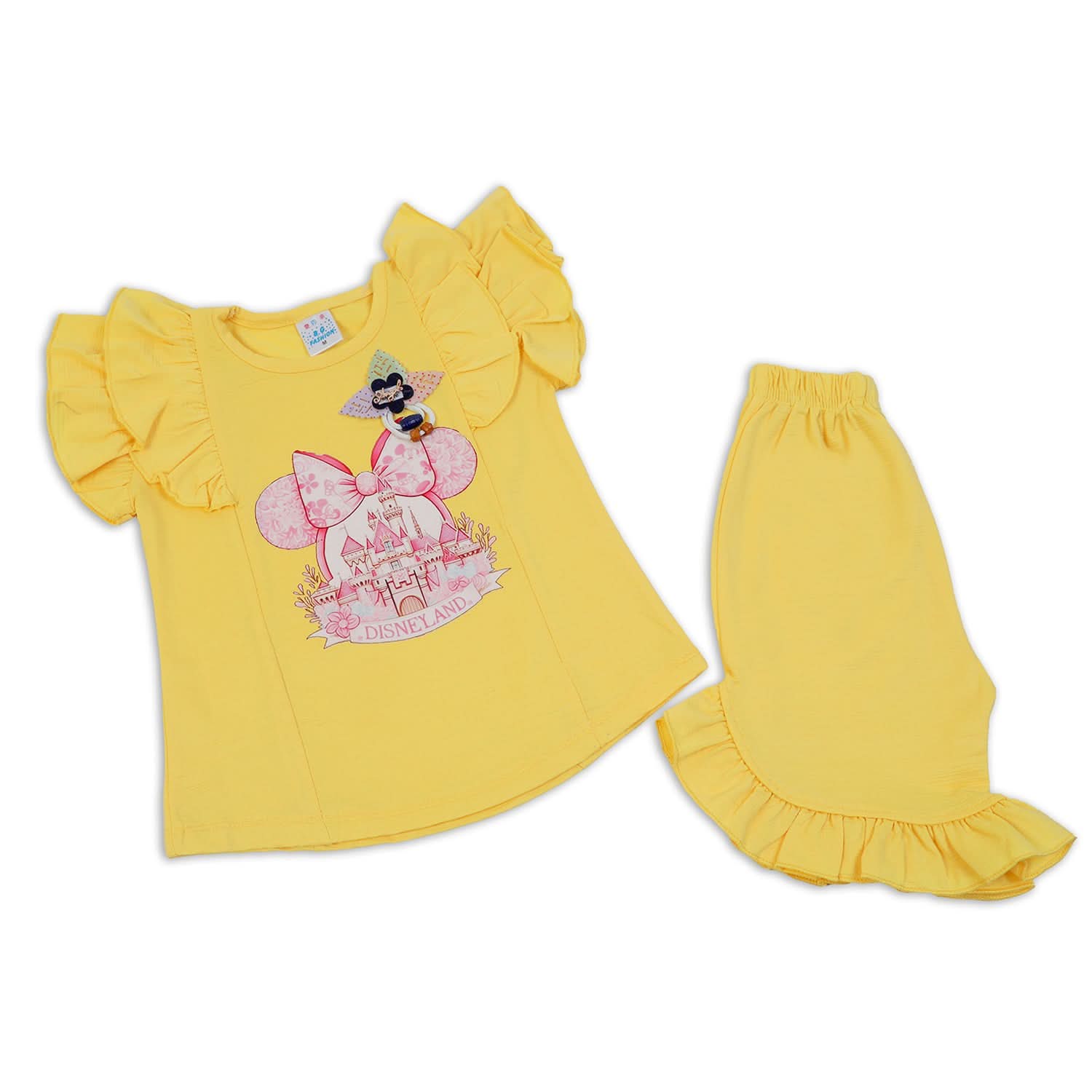 Girls Half Sleeves Suit - Yellow, Girls Suits, Chase Value, Chase Value