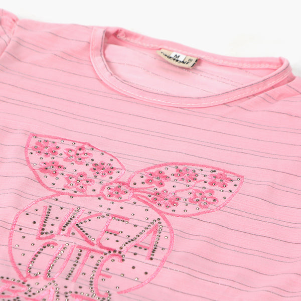 Girls Pajama Suit Cord Set - Pink