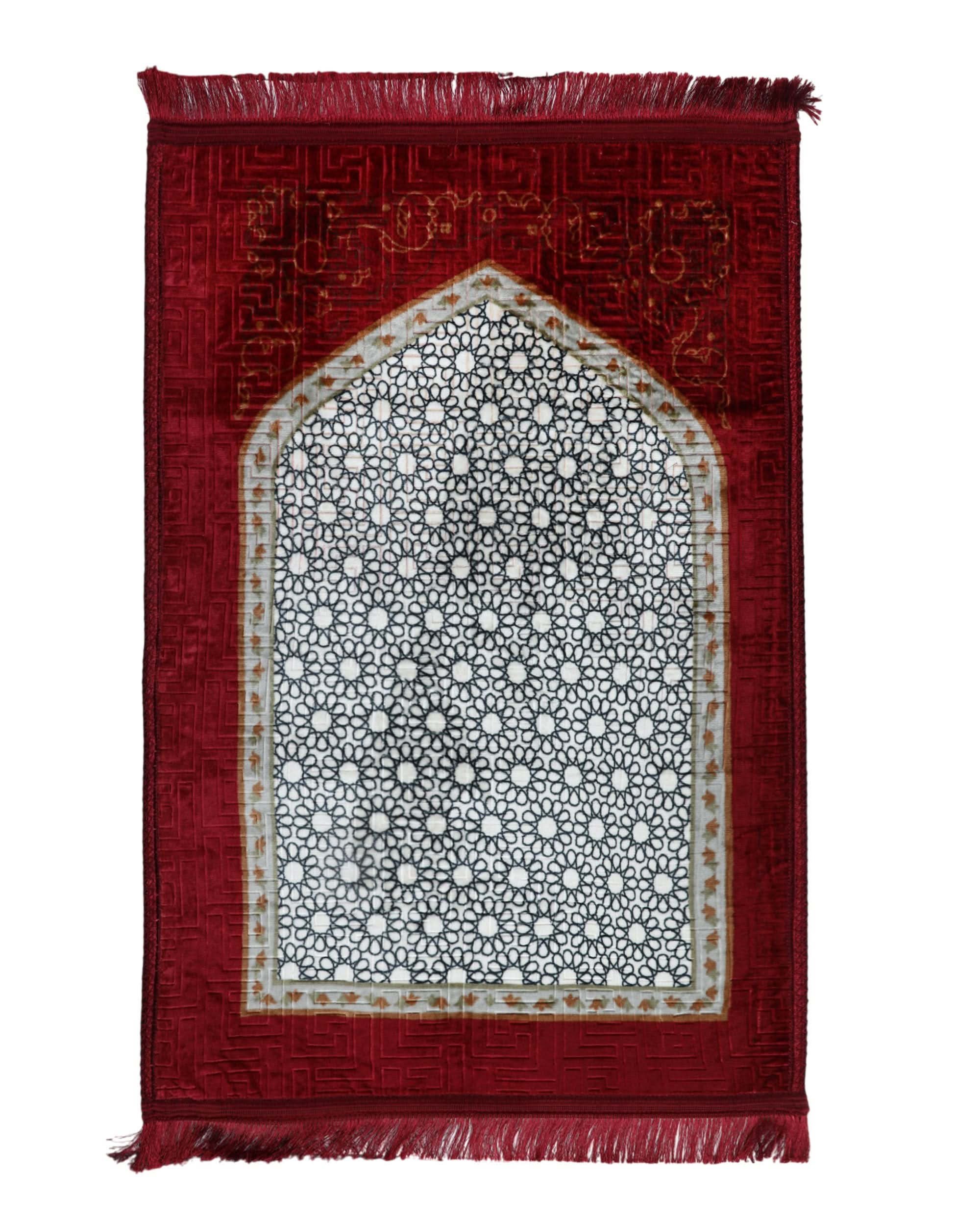 Jae Namaz (Prayer Mat) Emboss Printed, Prayer Accessories, Chase Value, Chase Value
