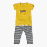 Girls Pajama Suit Cord Set - Mustard, Girls Suits, Chase Value, Chase Value