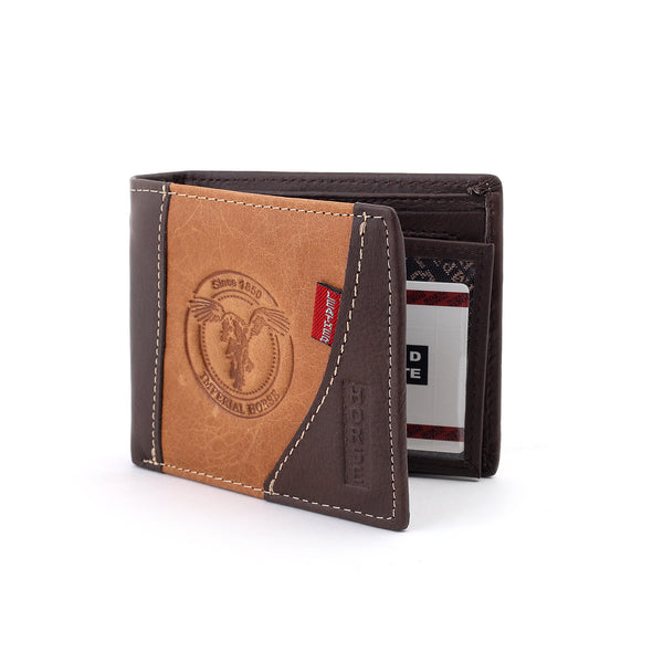 Imperial Horse Men's Genuine Leather Multi Fold Wallet With Gift Box