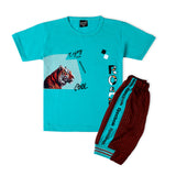 Boys Half Sleeves Suit - Green, Boys Sets & Suits, Chase Value, Chase Value