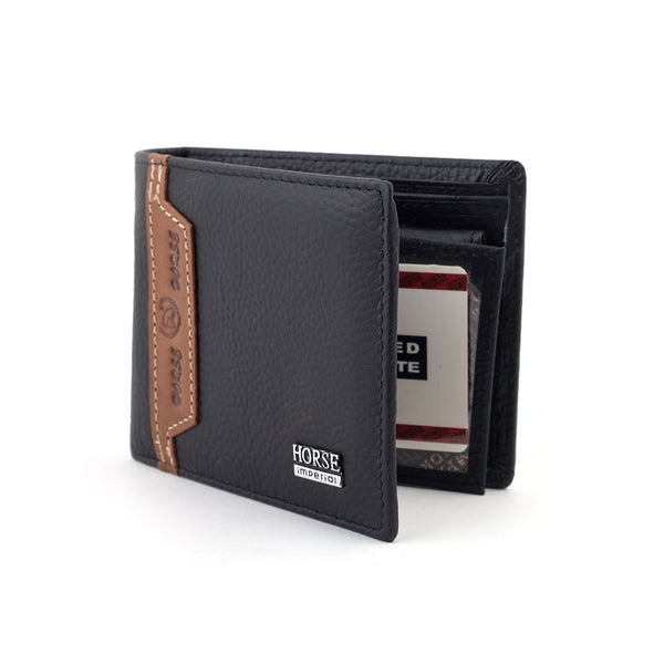 Imperial Horse Men's Genuine Leather Multi Fold Wallet With Gift Box