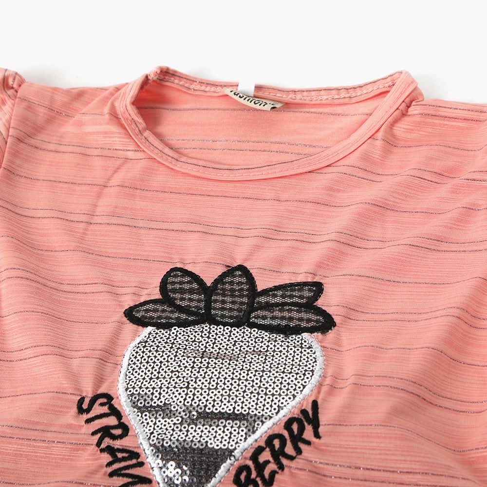 Girls Pajama Suit Cord Set - Tea Pink, Girls Suits, Chase Value, Chase Value