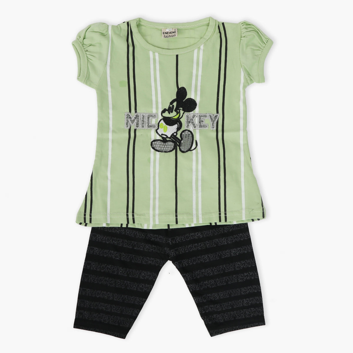 Girls Pajama Suit Cord Set - Light Green, Girls Suits, Chase Value, Chase Value