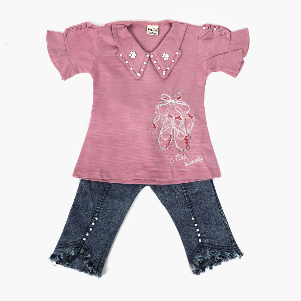 Girls Pajama Suit Cord Set - Purple, Girls Suits, Chase Value, Chase Value
