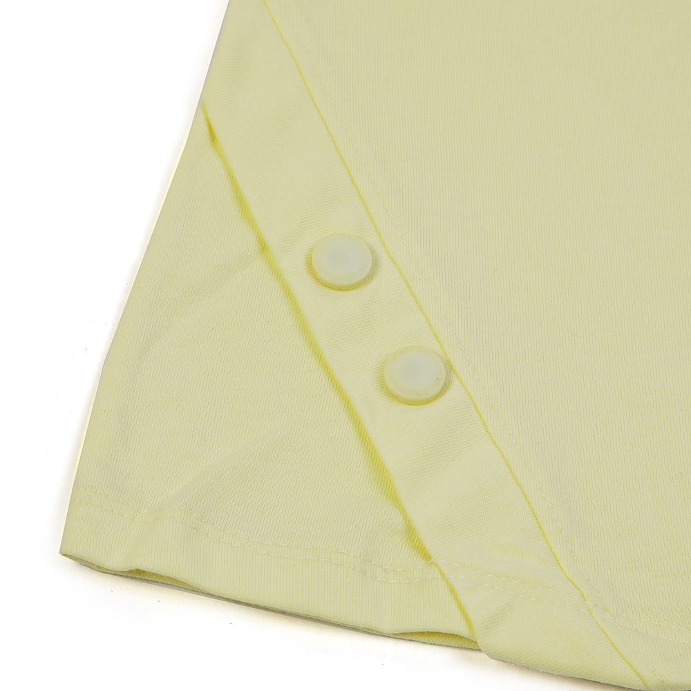 Girls Tight Half Sleeves Suit - Yellow, Girls Suits, Chase Value, Chase Value