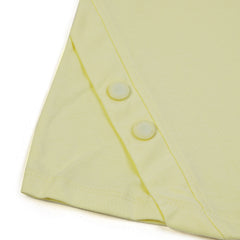 Girls Tight Half Sleeves Suit - Yellow