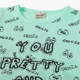 Girls Pajama Suit Cord Set - Light Green, Girls Suits, Chase Value, Chase Value