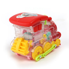 Transparent Train Toy With Light & Sound