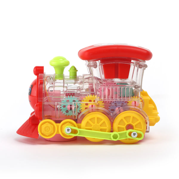 Transparent Train Toy With Light & Sound