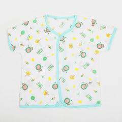 Newborn Boys Summer Vest - Cyan