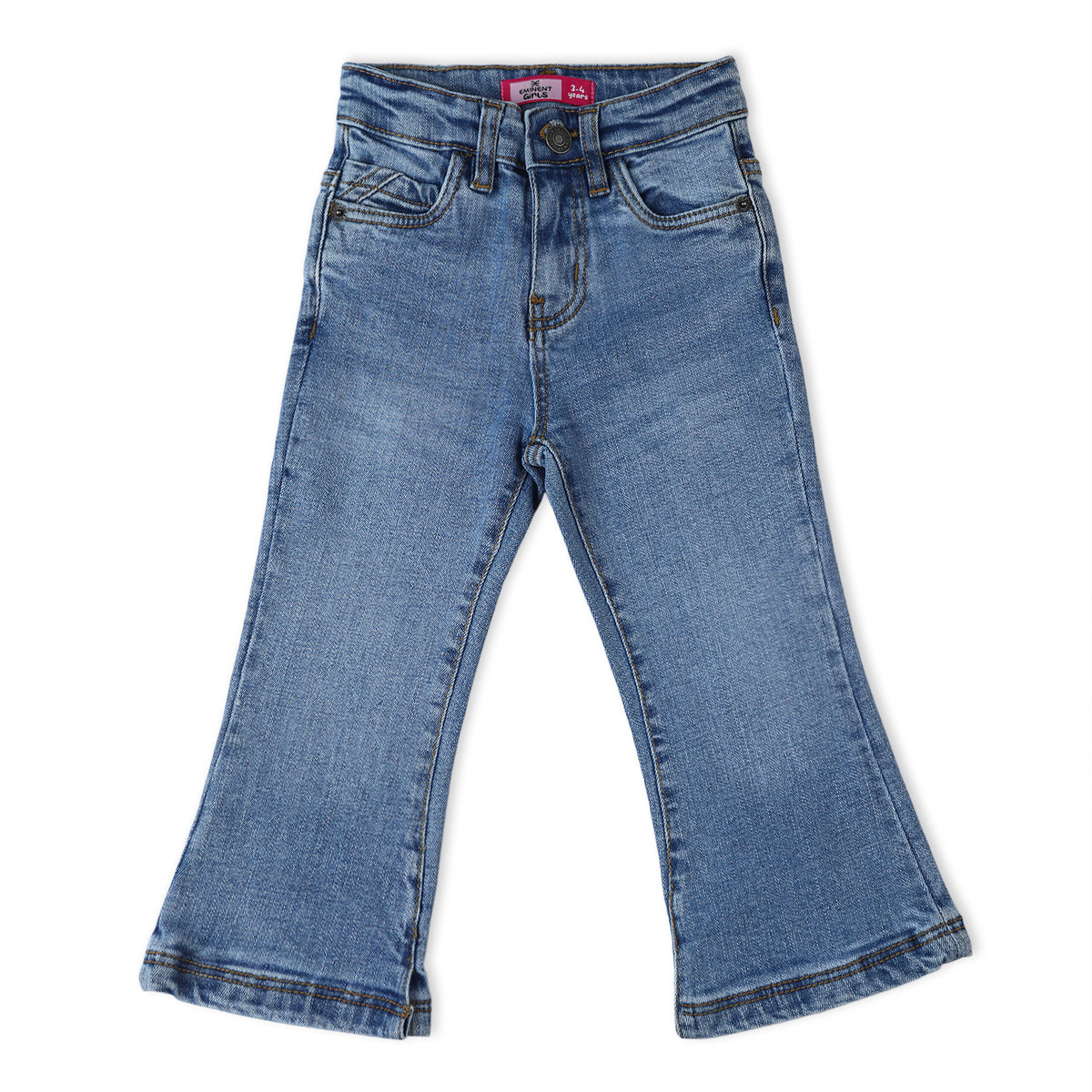 Eminent Girls Flared Denim Pant - Light Blue, Girls Pants & Capri, Eminent, Chase Value